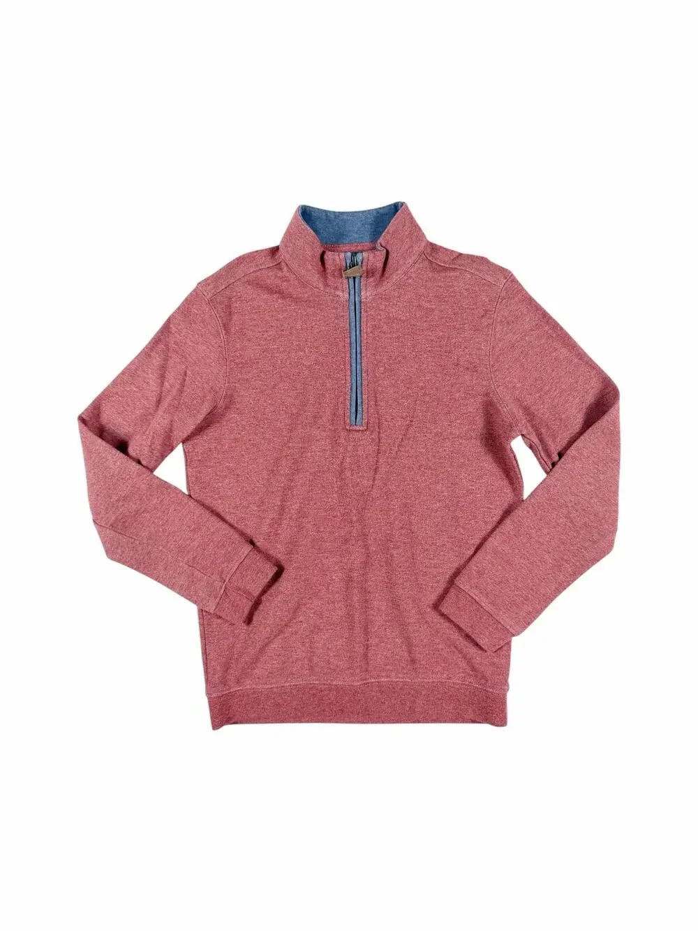 Johnnie-O Sully Jr. Quarter Zip Golf Pullover Red Heather Size 8